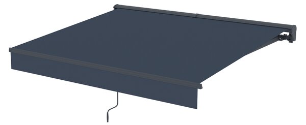 Elektrická markýza s LED osvětlením BestBerg BBSU-EL250CG / 250 x 200 cm / šedá