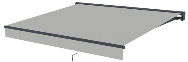 Elektrická markýza BestBerg BBSU-E295LG / 295 x 250 cm / světle šedá