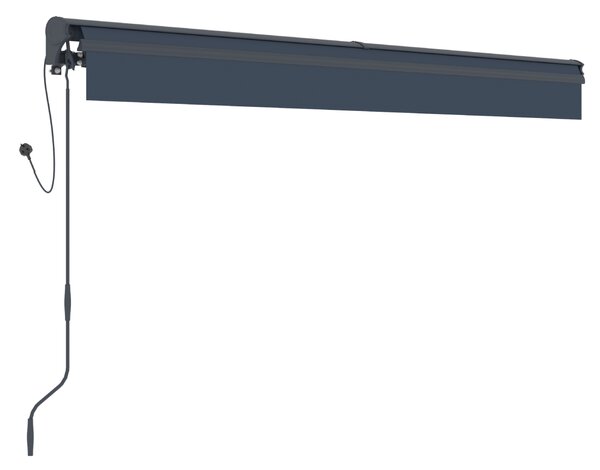 Elektrická markýza BestBerg BBSU-E350CG / 350 x 300 cm / šedá