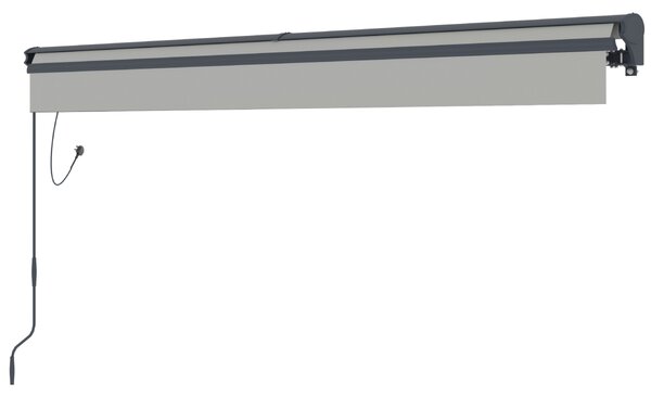 Elektrická markýza BestBerg BBSU-E350LG / 350 x 300 cm / světle šedá