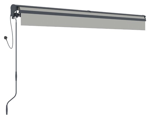 Elektrická markýza BestBerg BBSU-E350LG / 350 x 300 cm / světle šedá