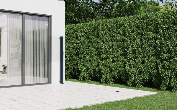 Zatahovací markýza/boční zástěna BestBerg BBSU-S350CG / 180 × 350 cm / šedá