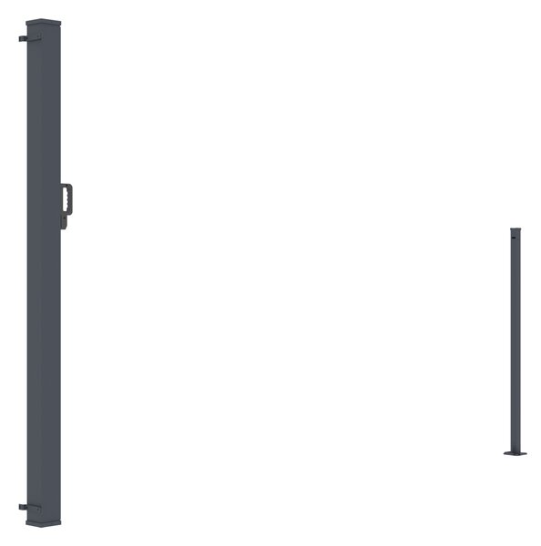 Zatahovací markýza/boční zástěna BestBerg BBSU-S400CG / 180 × 400 cm / béžová