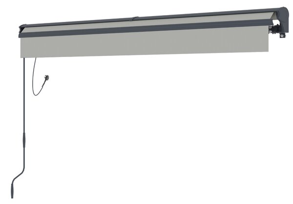 Elektrická markýza BestBerg BBSU-E295LG / 295 x 250 cm / světle šedá