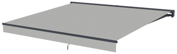 Elektrická markýza BestBerg BBSU-E350LG / 350 x 300 cm / světle šedá