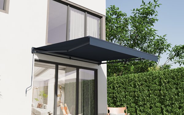 Elektrická markýza BestBerg BBSU-E350CG / 350 x 300 cm / šedá