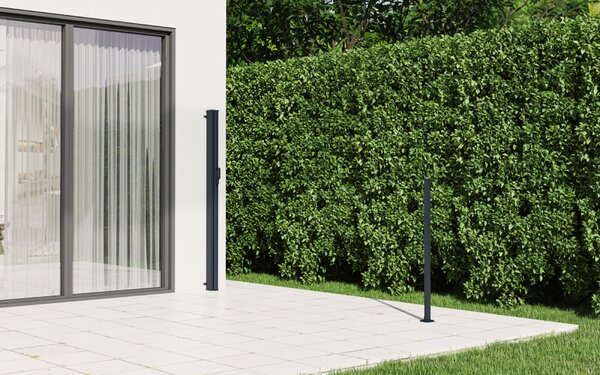 Zatahovací markýza/boční zástěna BestBerg BBSU-S350CG / 180 × 350 cm / šedá