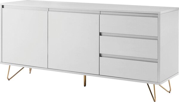 ŠIROKÁ KOMODA, bílá, 150/70/40 cm Livetastic - Online Only komody, Online Only