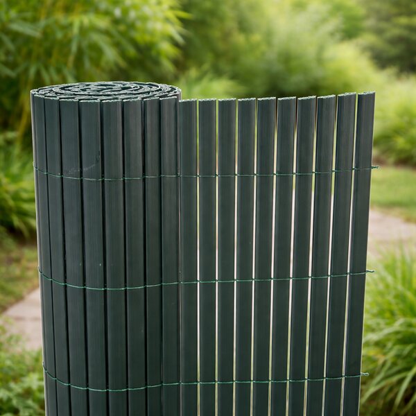 Umělá PVC rákosová rohož/zástěna BestBerg BBGD-23GN / 2 × 3 m / zelená