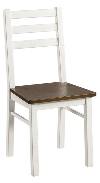 Jídelní židle ve venkovském stylu AGLIANA borovice bílá/Narbonne