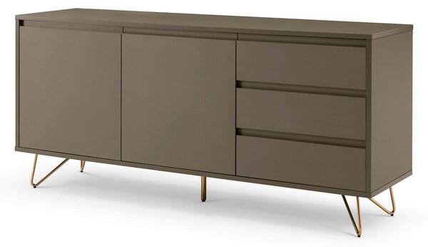 ŠIROKÁ KOMODA, šedá, 150/70/40 cm Livetastic - Online Only komody, Online Only