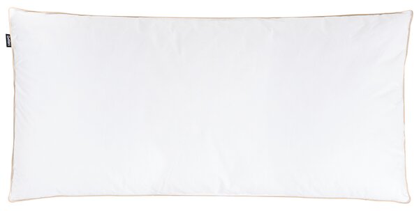3komorový polštář na spaní ETNA Nízká Kachní peří a chmýří 40 x 80 cm Bílá