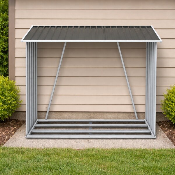 Zahradní dřevník BestBerg BBSH-F002G / 1,8 m²/ 217 x 83 x 154 cm / šedá