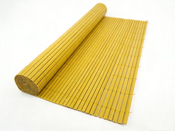 Umělá PVC rákosová rohož/zástěna BestBerg BBGD-13Y / 1 × 3 m / přírodní