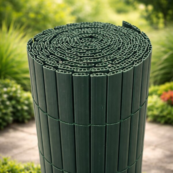 Umělá PVC rákosová rohož/zástěna BestBerg BBGD-23GN / 2 × 3 m / zelená