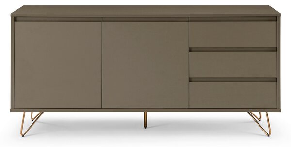 ŠIROKÁ KOMODA, šedá, 150/70/40 cm Livetastic - Online Only komody, Online Only