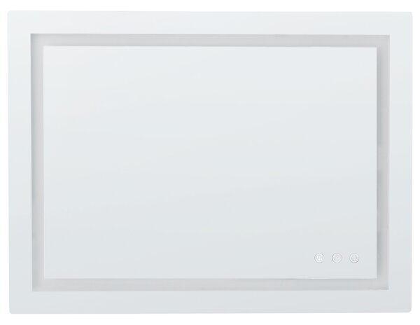 LED koupelnové zrcadlo PRENOIS 80 cm 60 cm Stříbrná