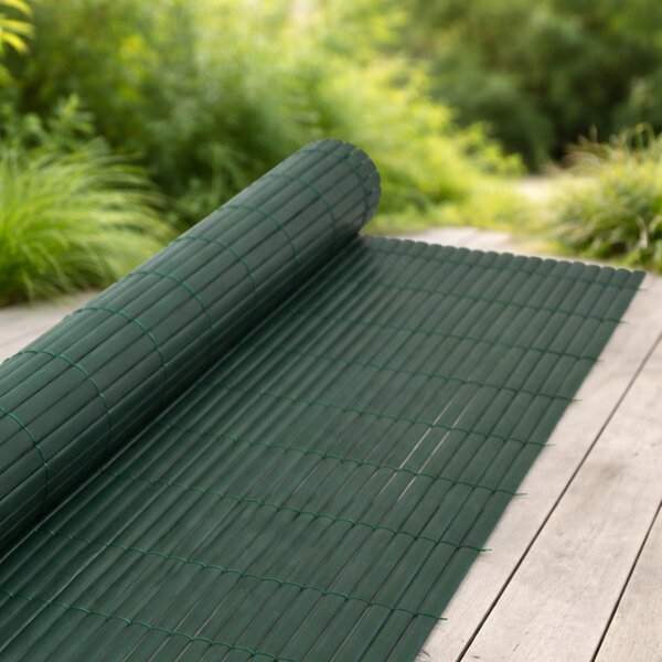 Umělá PVC rákosová rohož/zástěna BestBerg BBGD-23GN / 2 × 3 m / zelená