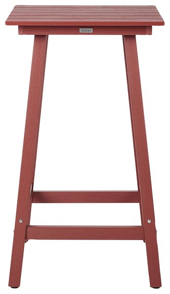 Zahradní barový stůl ADIRONDACK 60 cm 59 cm Syntetický materiál Červená