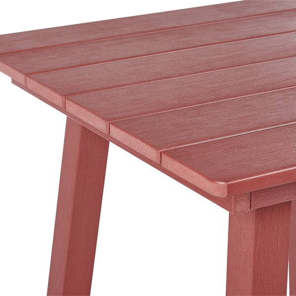 Zahradní barový stůl ADIRONDACK 60 cm 59 cm Syntetický materiál Červená