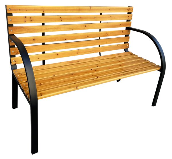 Zahradní lavička BestBerg BBGF-269 / 122 × 60 × 80 cm / dřevo