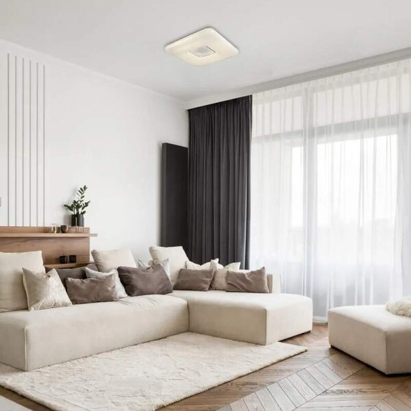 Rabalux 4634 TAYLA - LED výkonné svítidlo s dálkovým ovladačem, LED 72W, 3000 - 6500K, 44 x 44cm (Stmívatelné čtvercové moderní stropní svítidlo s dálkovým ovladačem)
