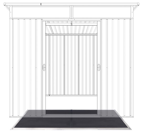 Podlaha BBFL-4 pro zahradní domek BestBerg ZDSL-4 / 168 x 216 cm / černá