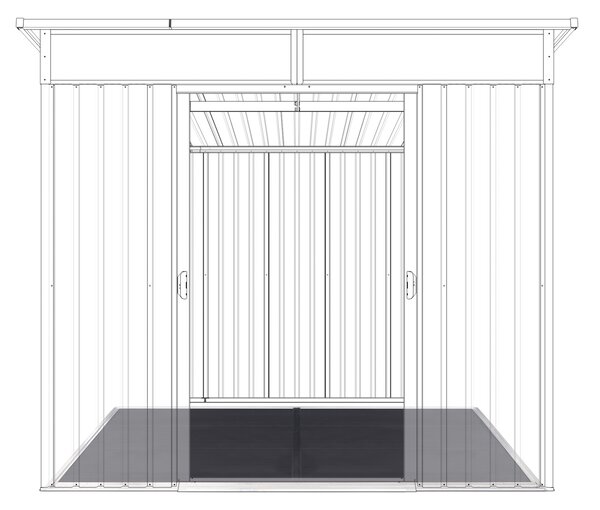 Podlaha BBFL-4 pro zahradní domek BestBerg ZDSL-4 / 168 x 216 cm / černá