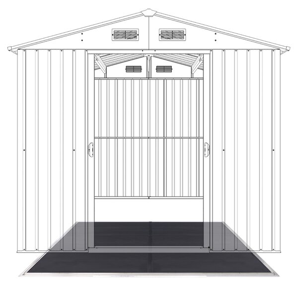 Podlaha BBFL-ZDB9 pro zahradní domek BestBerg ZDB-9 / 296 x 261 cm / černá