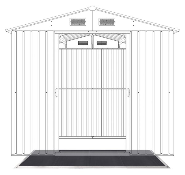Podlaha BBFL-ZDB4 pro zahradní domek BestBerg ZDB-4 / 147 x 218 cm / černá