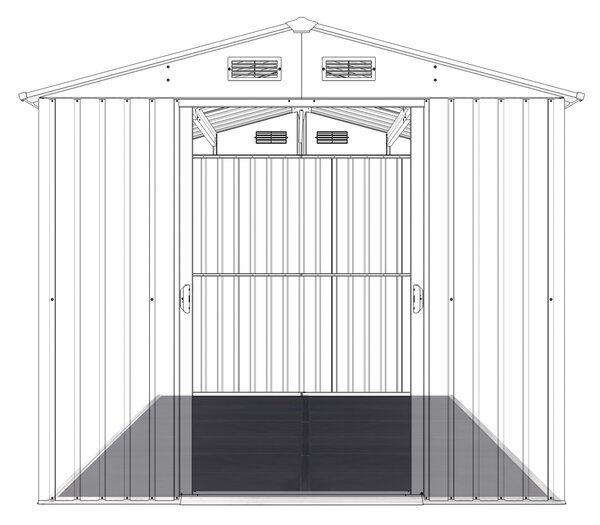 Podlaha BBFL-ZDB9 pro zahradní domek BestBerg ZDB-9 / 296 x 261 cm / černá