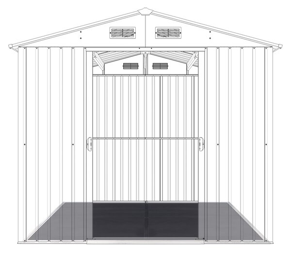 Podlaha BBFL-ZDB7 pro zahradní domek BestBerg ZDB-7 / 211 x 282 cm / černá