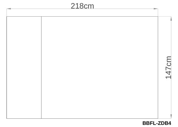 Podlaha BBFL-ZDB4 pro zahradní domek BestBerg ZDB-4 / 147 x 218 cm / černá