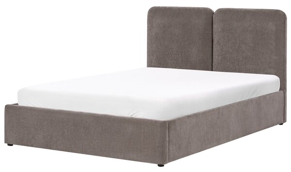 Postel s úložným prostorem Žinylka ARBOIS 140 x 200 cm Taupe