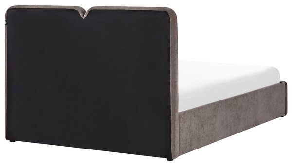 Postel s úložným prostorem Žinylka ARBOIS 140 x 200 cm Taupe