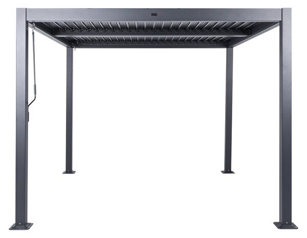 Zahradní pavilon FORNOLI 296 cm 296 cm Kov Černá