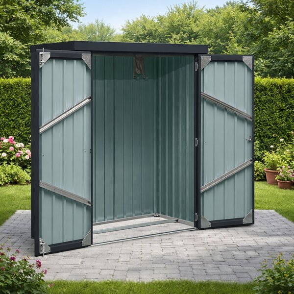Zahradní domek BestBerg ZS-25A / 1,1 m² / 81 × 140 × 180 cm / antracit