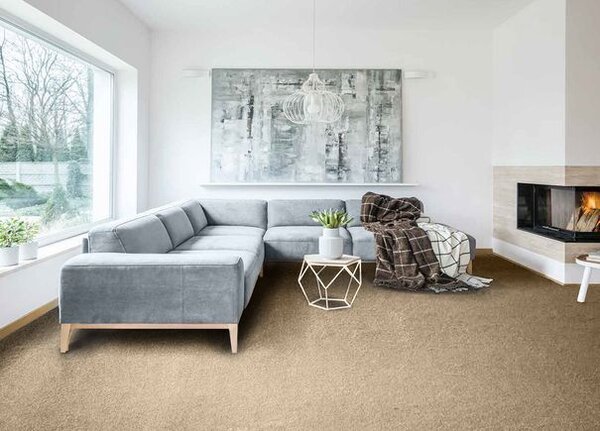 Breno Metrážový koberec OMNIA 34 – béžový, šíře 400 cm