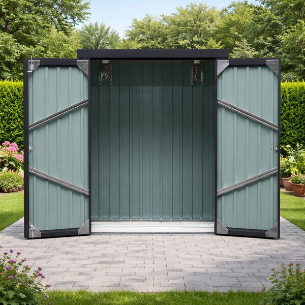 Zahradní domek BestBerg ZS-25A / 1,1 m² / 81 × 140 × 180 cm / antracit
