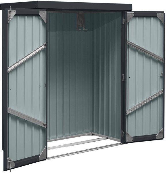 Zahradní domek BestBerg ZS-25A / 1,1 m² / 81 × 140 × 180 cm / antracit