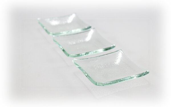 BDK-GLASS Skleněná rautová mistička 6,5x6,5cm - čirá