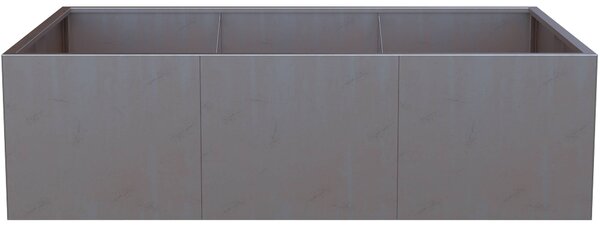 BestBerg Vyvýšený cortenový zahradní záhon BBGR-640CT / 640 l / 150 x 100 x 43 cm / corten