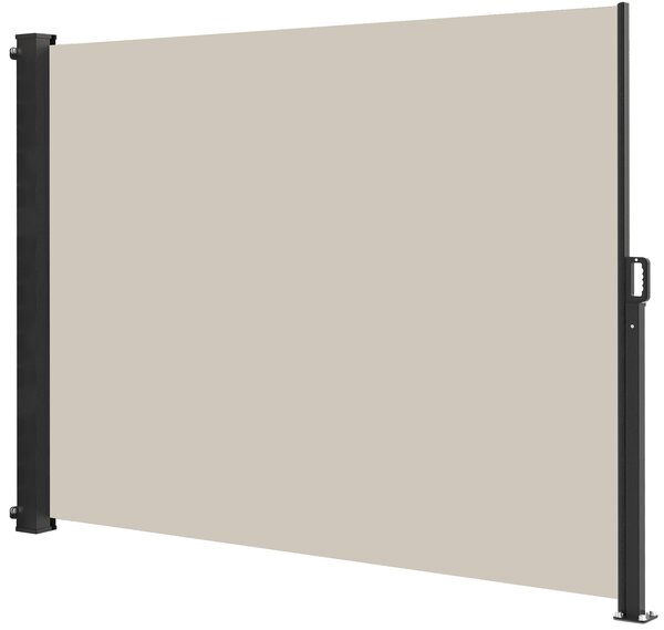 Zatahovací markýza/boční zástěna BestBerg BBSU-S300C / 180 × 300 cm / černá/krémová