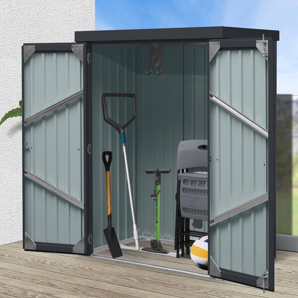Zahradní domek BestBerg ZS-25A / 1,1 m² / 81 × 140 × 180 cm / antracit