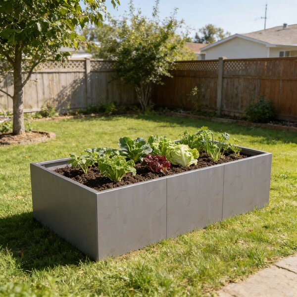 BestBerg Vyvýšený cortenový zahradní záhon BBGR-640CT / 640 l / 150 x 100 x 43 cm / corten