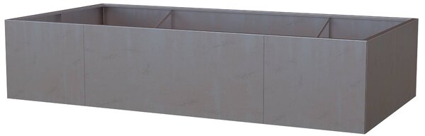 BestBerg Vyvýšený cortenový zahradní záhon BBGR-860CT / 860 l / 200 x 100 x 43 cm / corten