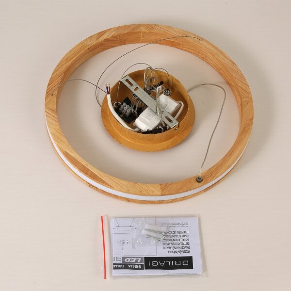 Brilagi - LED Lustr na lanku UMEA WOOD LED/30W/230V pr. 40 cm dřevo