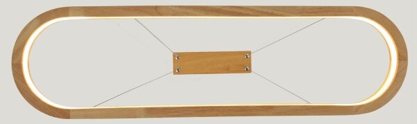Brilagi - LED Lustr na lanku UMEA WOOD LED/30W/230V 70x20 cm dřevo