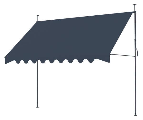 Markýza BestBerg BBSU-350CG / 350 x 150 cm / šedá