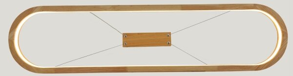Brilagi - LED Lustr na lanku UMEA WOOD LED/40W/230V 90x22 cm dřevo
